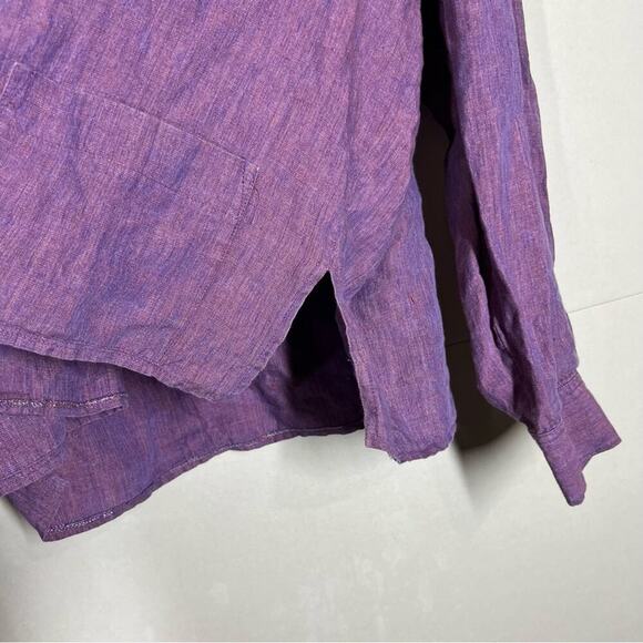 Cleo Dublin Ireland 100% Irish Linen Top Size XL - Picture 7 of 9